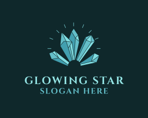 Shining - Crystal Gem Stone logo design