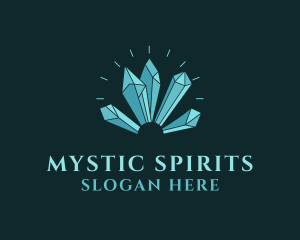 Crystal Gem Stone  logo design