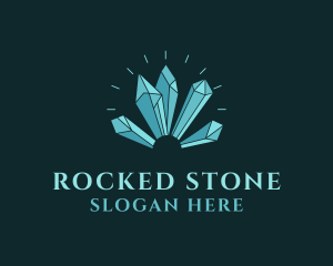 Crystal Gem Stone  logo design