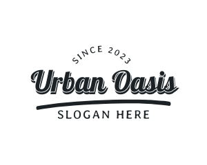 Downtown - Underline Cursive Retro logo design