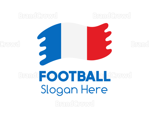 Modern French Flag Logo