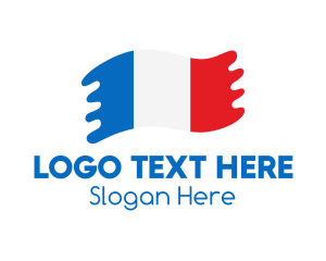 Flag - Modern French Flag logo design