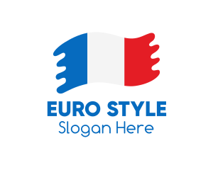 Europe - Modern French Flag logo design