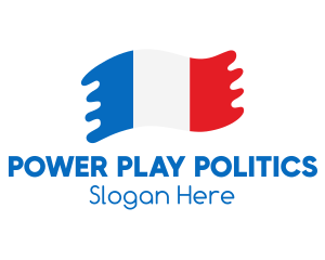 Politics - Modern French Flag logo design