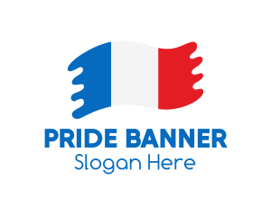 Flag - Modern French Flag logo design