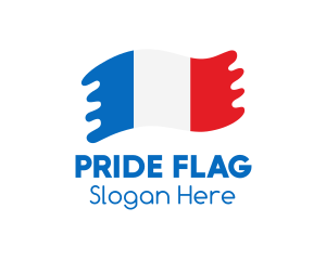 Flag - Modern French Flag logo design