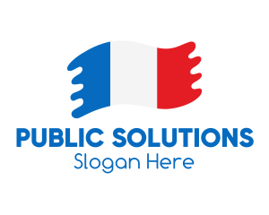 Government - Modern French Flag logo design