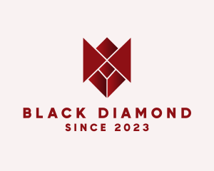 Modern Diamond Tulip logo design