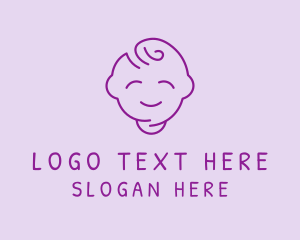 Young - Happy Baby Toddler logo design