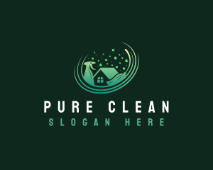 Clean Sanitation Maintenance logo design