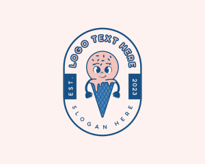 Character - Dessert Ice Cream logo design