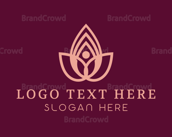 Lotus Flower Yoga Logo