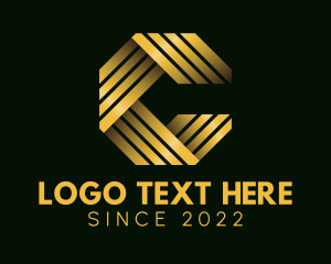 Jewellery - Premium Gold Hotel Letter C logo design