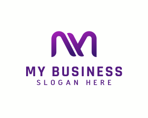 Business Startup Professional Letter M logo design