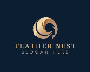 Feather - Quill Feather Author logo design