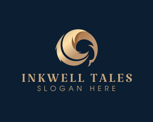 Novel - Quill Feather Author logo design