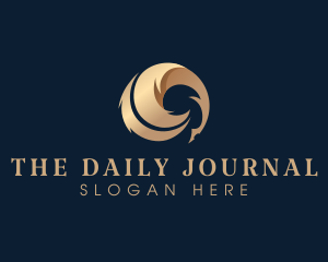 Journal - Quill Feather Author logo design