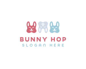 Dental Bunny Teeth logo design