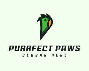 Parrot Aviary Letter P logo design