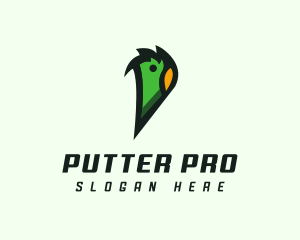 Parrot Aviary Letter P logo design