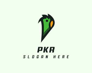 Parrot Aviary Letter P logo design