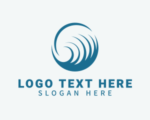 Globe - Modern Globe Wave Sphere logo design