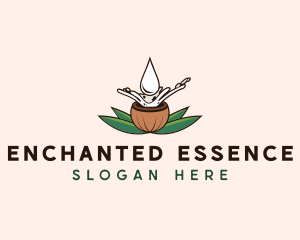 Natural Coconut Oil logo design