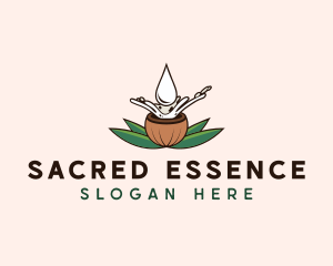 Natural Coconut Oil logo design