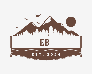 Emblem - Forest Saw Blade Cutter logo design