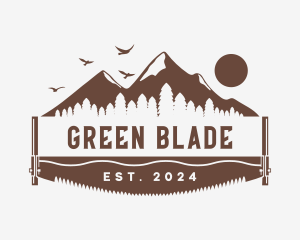 Forest Saw Blade Cutter logo design