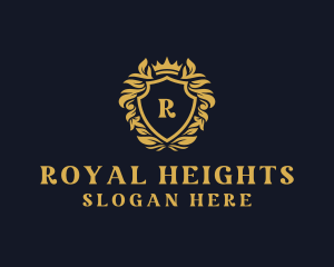 High End Crown Shield logo design