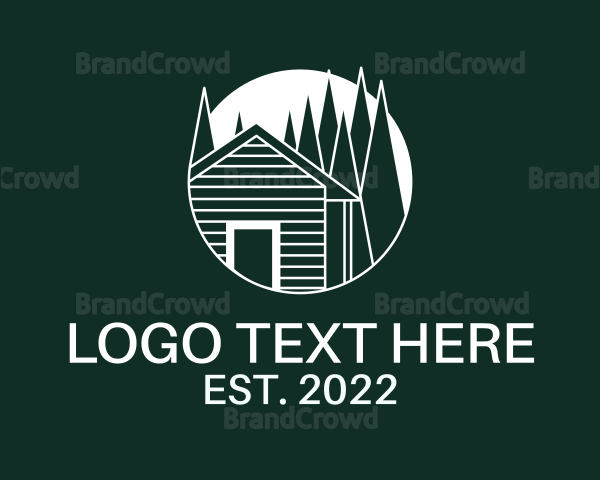 Campsite Nature Woods Logo