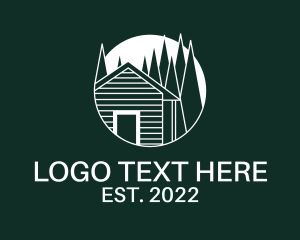Residential - Campsite Nature Woods logo design