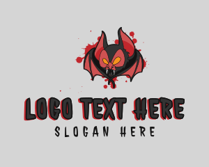 Bloody - Bloody Vampire Bat logo design