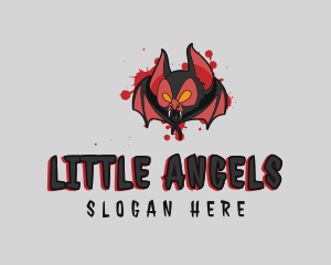 Letter Ld - Bloody Vampire Bat logo design