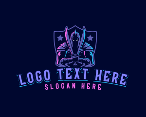 League - Knight Armor Gaming logo design