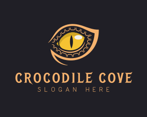 Crocodile - Safari Crocodile Eye logo design