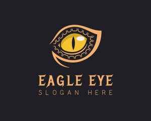 Safari Crocodile Eye logo design