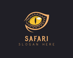 Safari Crocodile Eye logo design