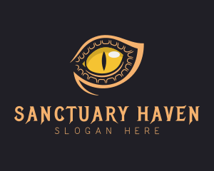 Safari Crocodile Eye logo design