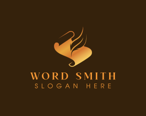 Author - Quill Author Writing logo design