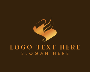 Scroll - Quill Author Writing logo design