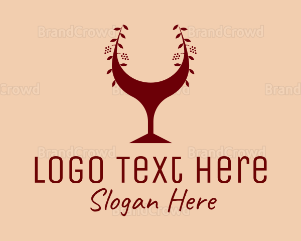 Red Wine Glass Bar Logo