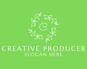  Ornamental Leaf Organic Produce logo design