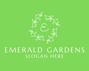  Ornamental Leaf Organic Produce logo design