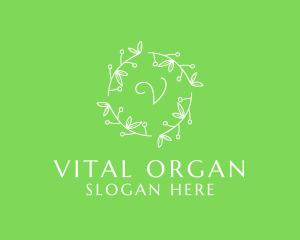  Ornamental Leaf Organic Produce logo design