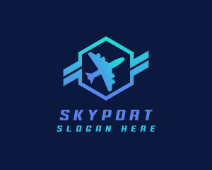 Airport - Airport Travel Plane logo design