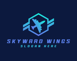 Aeroplane - Airport Travel Plane logo design