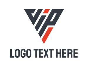 Initial - Triangle VIP logo design