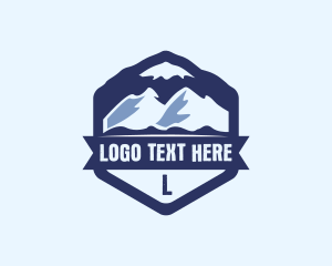 Mountaineering - Outdoor Mountain Adventure logo design